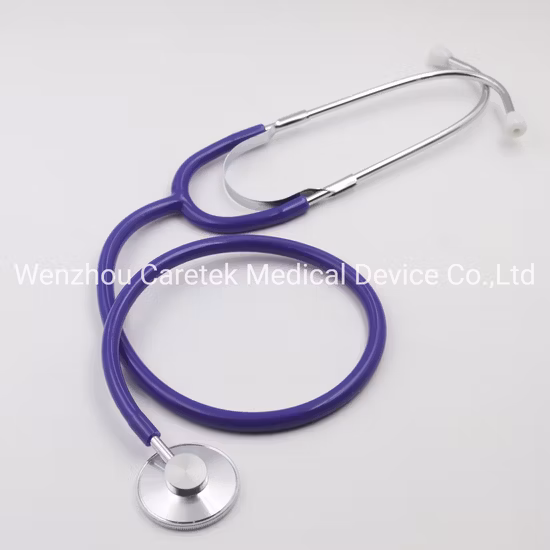 CE FDA Good Quality Stethoscope Single Head Medical Doctor Nurse Colourful Tube OEM Customized Stethoscope