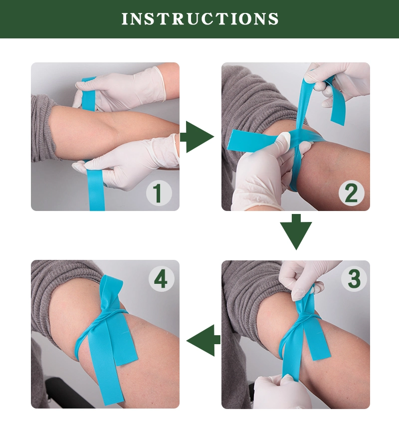 Medical Elastic Disposable Tourniquet with FDA, Ce