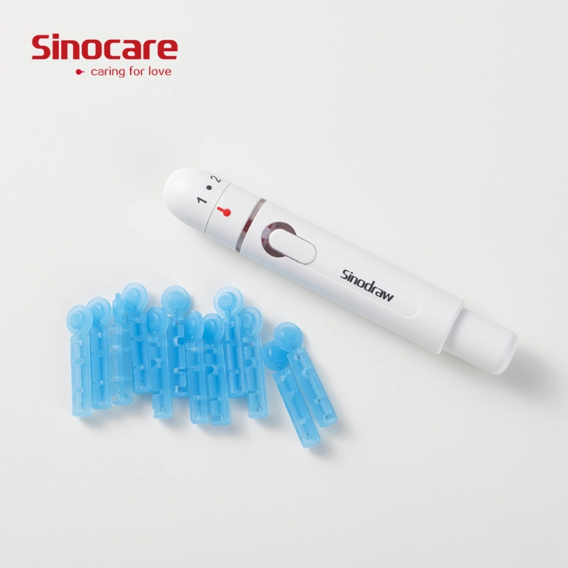 Sincoare Manufacturer Stainless Steel Blood Lancets Blood Glucose Lancet Twist Type Safety Blood Lancet